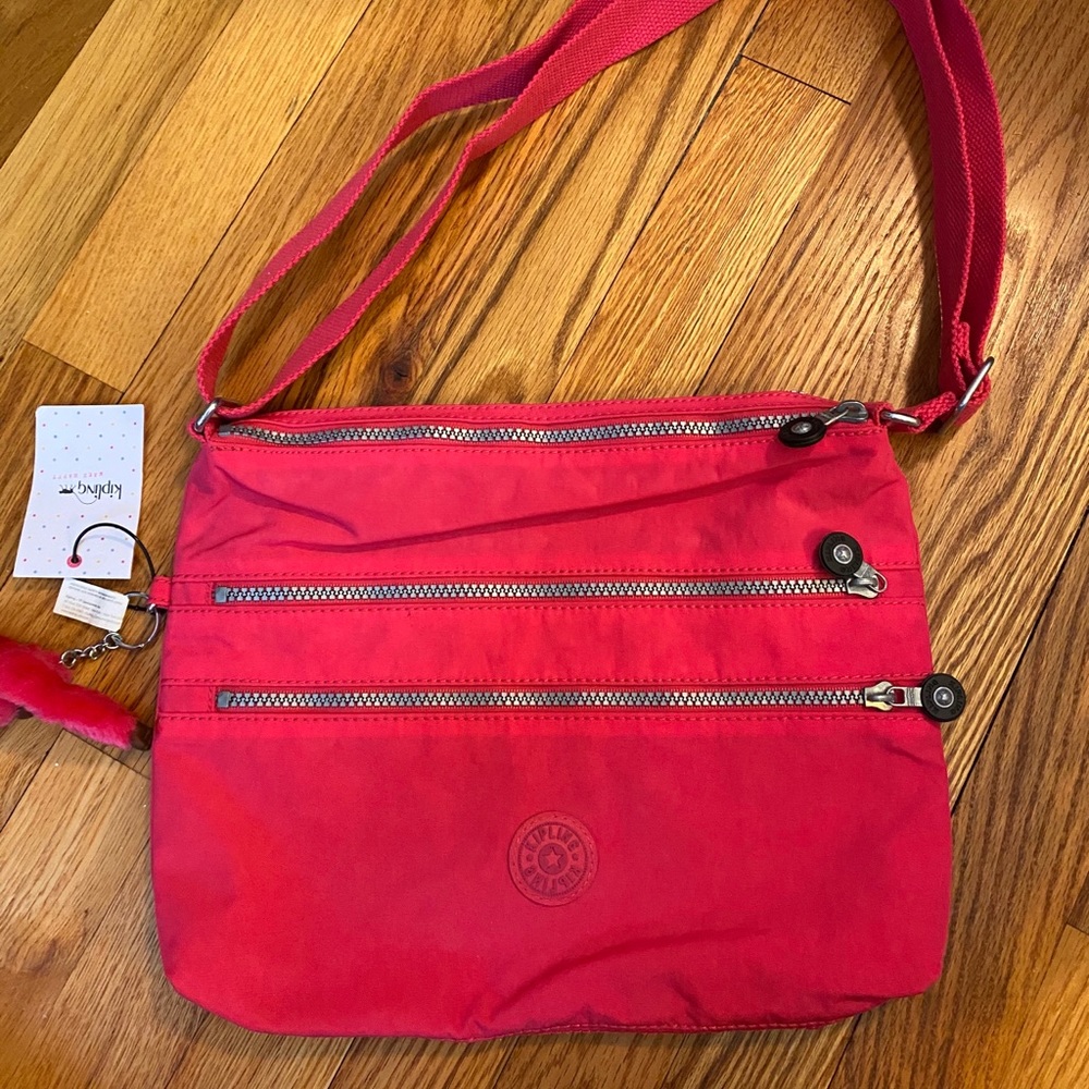 Pink Kipling cross body bag